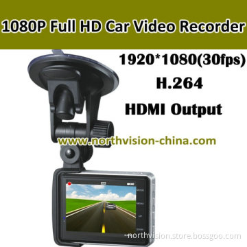 2.7 Inch 1080P H. 264 120 Degree Car Video Recorder